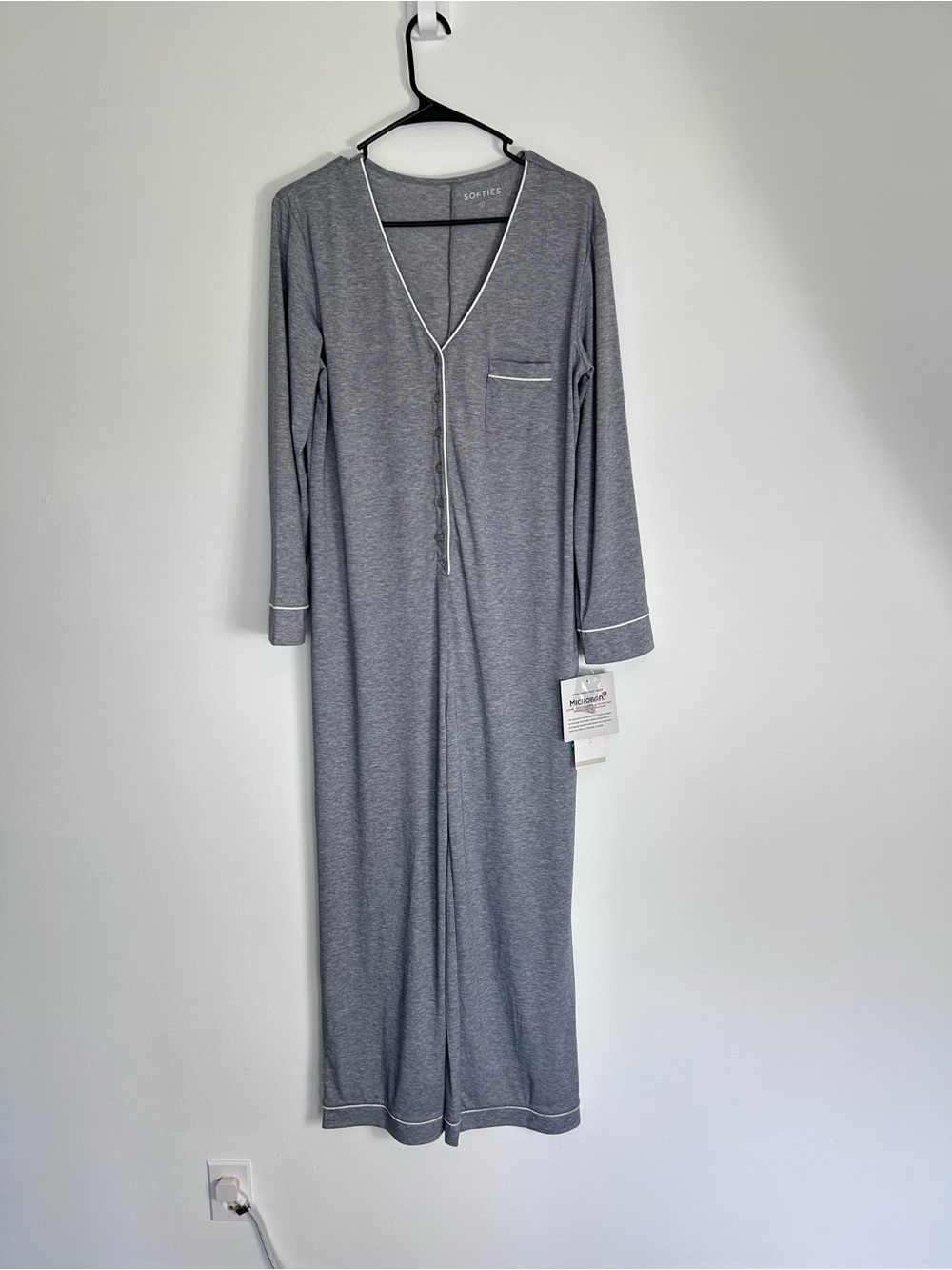 NWT Softies‎ Ankle Sleep Suit with Contrast Piping - Small
